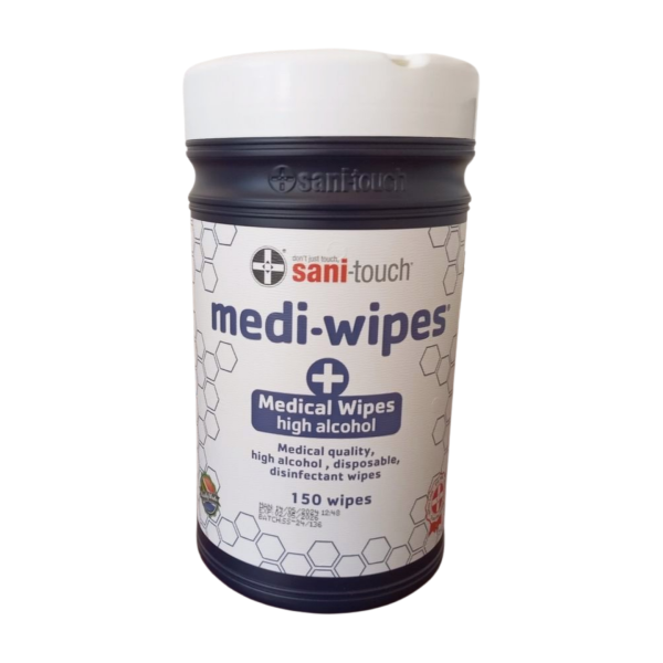 Medi-Wipes 150 Canister - 80% Alcohol