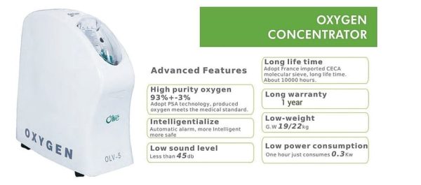 OLV-5 Oxygen Concentrator 5L