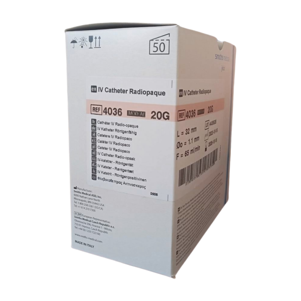 SM Jelco 20G -CO Medical Jelco IV Catheter 20G - Radiopaque