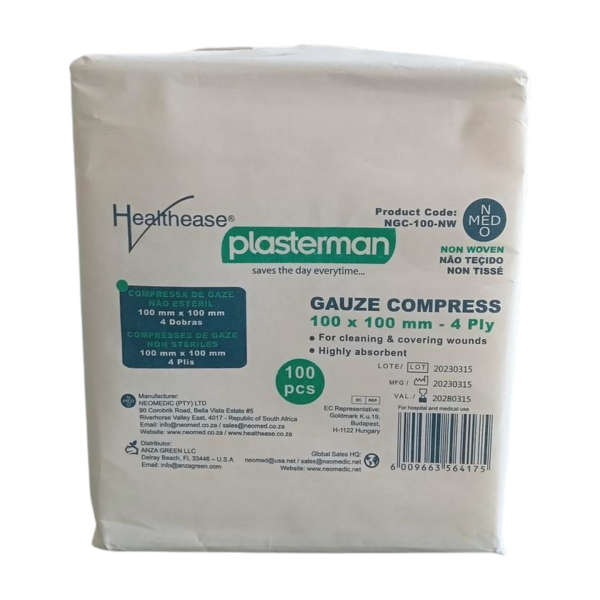 Healthease Gauze - 4 Ply (non-sterile)
