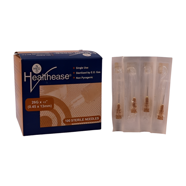 Healthease Sterile Needles - 26G (100s)
